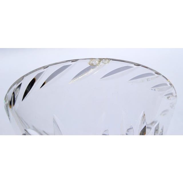 1970s Waterford Brilliant Cut Crystal Heavy Vase Star Base For Sale - Image 10 of 12
