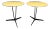 Mid Century Modern Tripod Side Tables Goatskin French Inspired For Sale