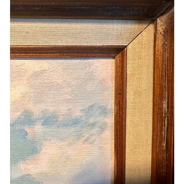 1960s Arthur R. Safford Original Oil Painting of New England Coastal Harbor, Gloucester, Massachusetts For Sale - Image 14 of 18