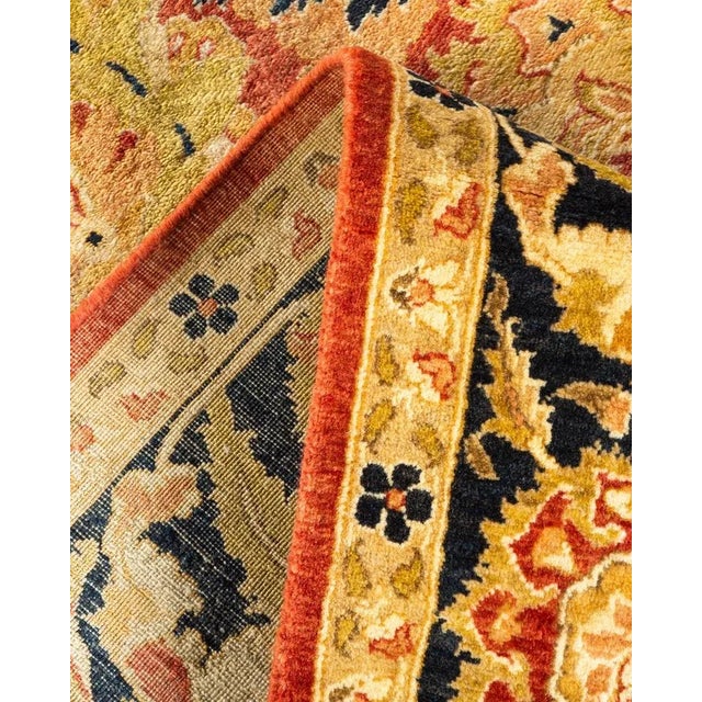Mogul, One-of-a-Kind Hand-Knotted Area Rug in Orange, 6' 2" x 8' 9" For Sale In New York - Image 6 of 8