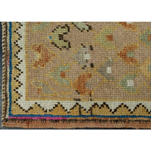 Turkish Mini Rug Oriental Hand Knotted Vintage Rug 2'5" x 2'5" #16231 Explore a curated collection of hallway runners,...