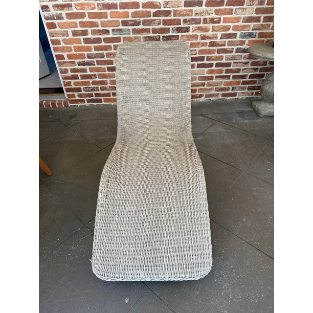 Early 21st Century Wicker Chaise For Sale - Image 5 of 9