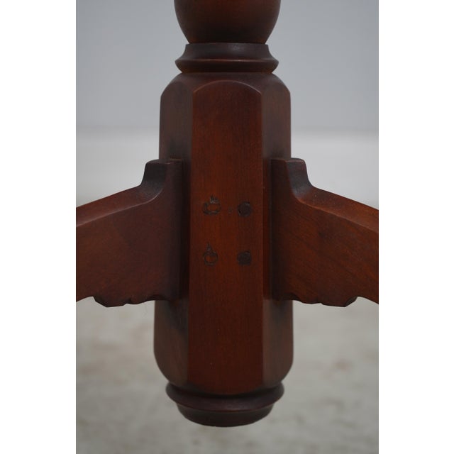 Eldred Wheeler Cherry Pedestal Candlestand For Sale - Image 12 of 14