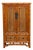 Vintage Faux Bamboo & Cane Cabinet For Sale