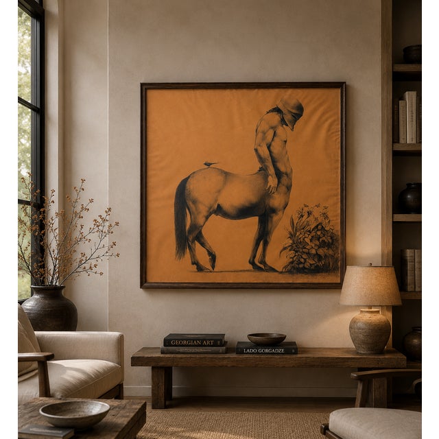 Contemporary The Silent Centaur Figurative Drawing For Sale - Image 3 of 6