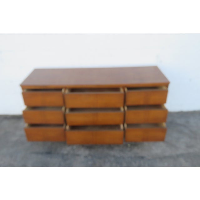 Mid Century Modern Inlay Low Long Dresser Bathroom Vanity 6264 For Sale - Image 16 of 18
