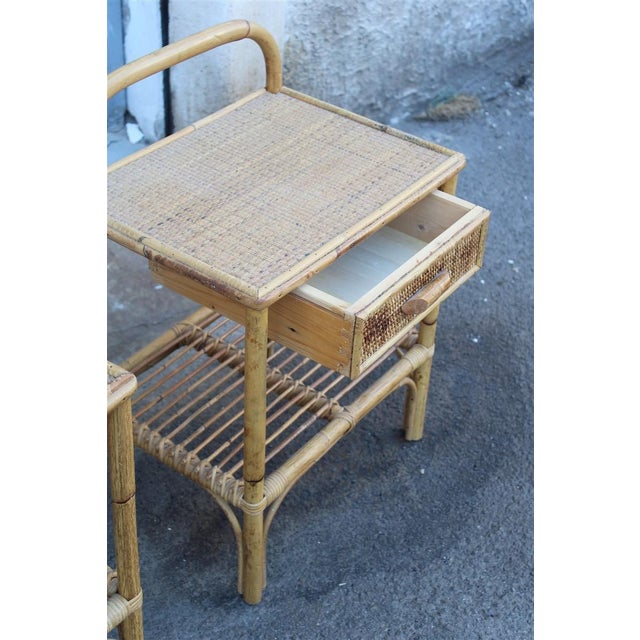 Bedside Tables with Drawer and Shelf, 1950s, Set of 2 For Sale - Image 4 of 11