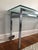 Milo Baughman Vintage Modern Flat-Bar Chrome Console Table For Sale - Image 4 of 7