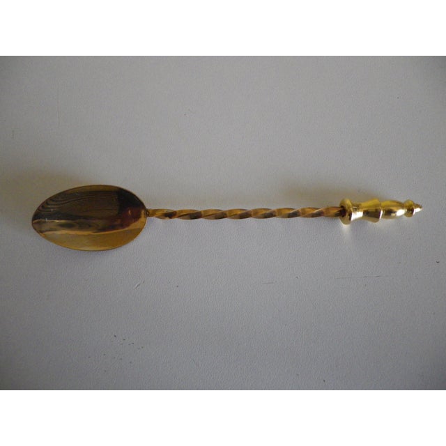 Rotating Cheese Board Set, Cake Serving Platter, and Teaspoons, Set of 8 For Sale - Image 18 of 18