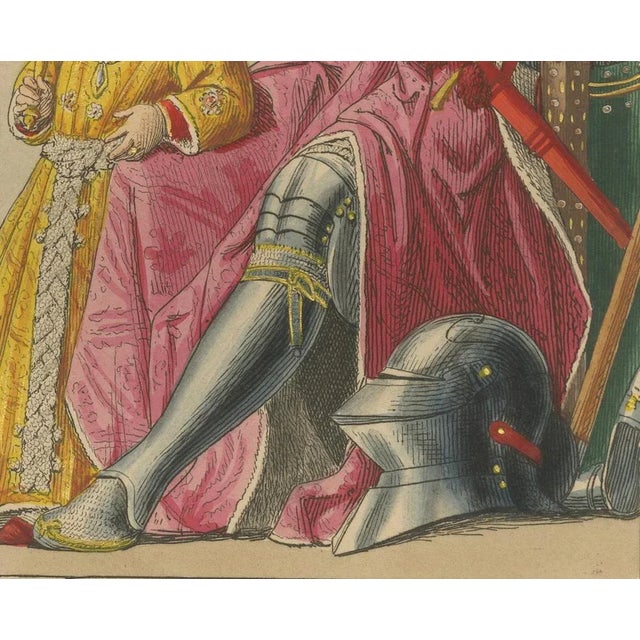 This exquisite hand-colored print, numbered MCCCC No.78, portrays Frédéric Duc d’Urbin (Federico da Montefeltro, Duke of...