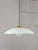 Mid-Century Italian Saucer Glass and Brass Pendant Lamp For Sale - Image 17 of 18