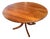 Round Danish Dining Table in Teak with Column Base, 1960s For Sale