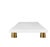 Contemporary Matthew Izzo Home - Beck White Marble Tray With Brass Feet For Sale - Image 3 of 4