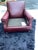 Animal Skin Vintage Large Burgundy Leather Club Chair by Hickory Furniture For Sale - Image 7 of 10