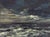 California Beach by Sparky LeBold | Oil on Canvas Panel Ocean waves under a cloudy sky. For Sale