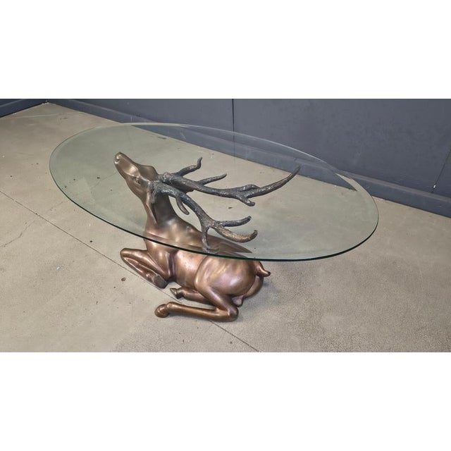 Brass Deer Coffee Table, 1970s For Sale - Image 6 of 13