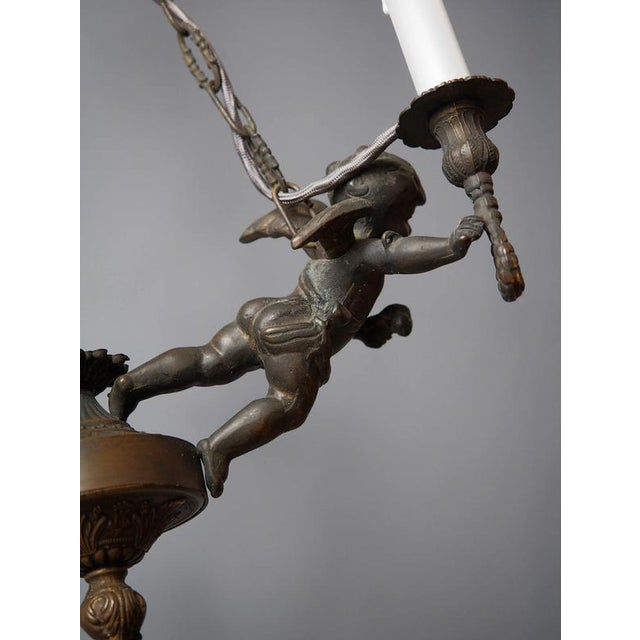 2000 - 2009 Baroque Chandelier with Putia For Sale - Image 5 of 10
