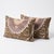 This beautiful 17'' x 27'' & 17'' x 26'' hand-embroidered Suzani pillow cover set was made from authentic Uzbek cotton...