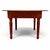 Wood Mid-Century Hand-Painted Magnolia Round Farmhouse Dining Table, 57 Inch For Sale - Image 7 of 15