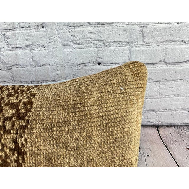 Turkish 16 x 24 Rug Pillow Ottoman Dreamscape Turkish Pillow Cushion Cover For Sale - Image 3 of 4