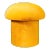 Mushroom Ottoman in Topaz Plush For Sale
