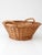 Vintage Wicker Gathering Basket With Handles For Sale - Image 6 of 13