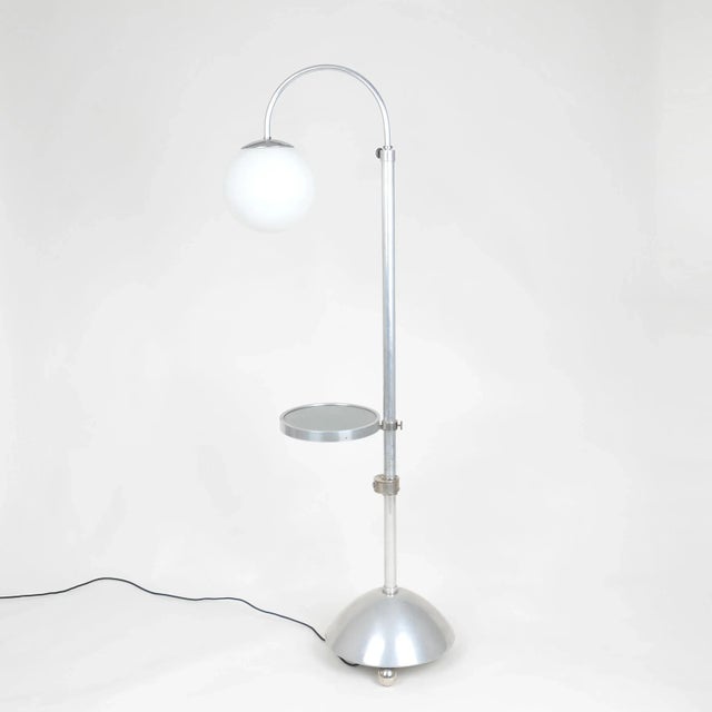 1930s Art Deco Lamp with Integrated Table from Stiltron, 1930s For Sale - Image 5 of 5