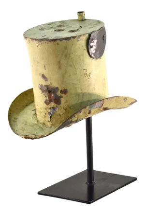 Antique Top Hat Trade Sign, Hand Made Original Paint