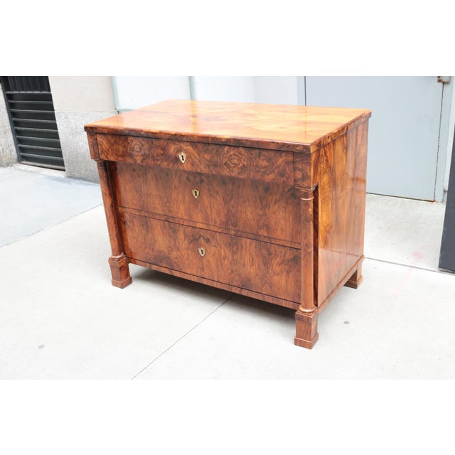 Early 19th Century Early 19th Century Fine Single Biedermeier Chest of Drawers For Sale - Image 5 of 10