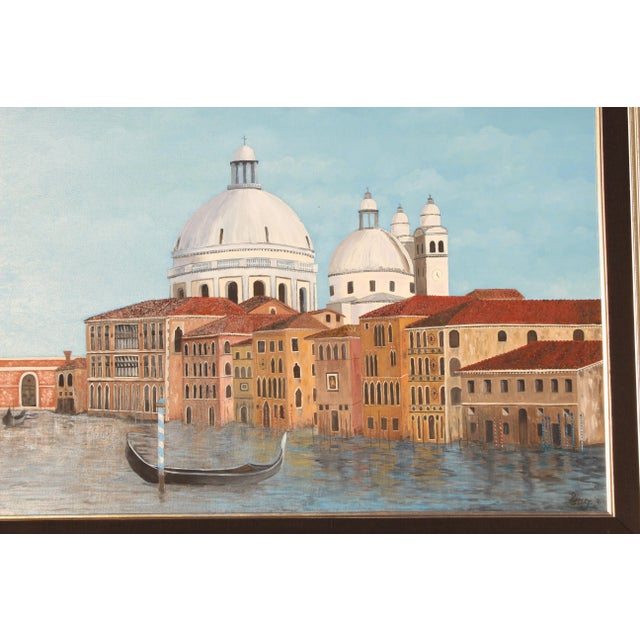 1980s Venetian Canal Art Painting For Sale In San Diego - Image 6 of 12