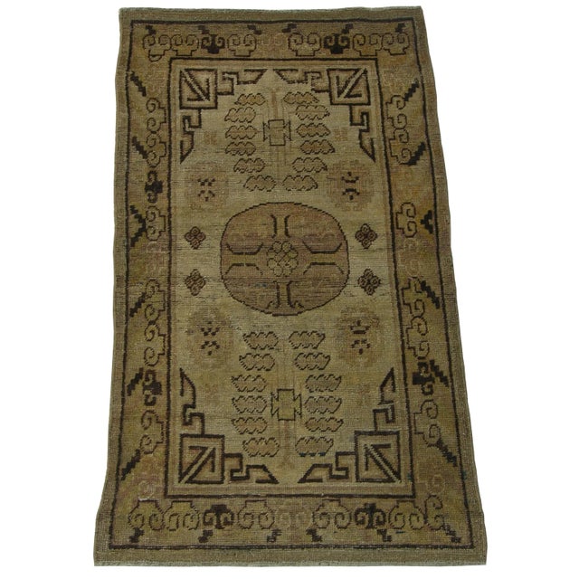 1900s Antique Khotan Samarkand Rug-2'5'' X 4'7'' For Sale In Los Angeles - Image 6 of 6
