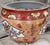 Ceramic Vintage Moriage Gilt Chinese Fish Bowl Cache Pot For Sale - Image 7 of 14