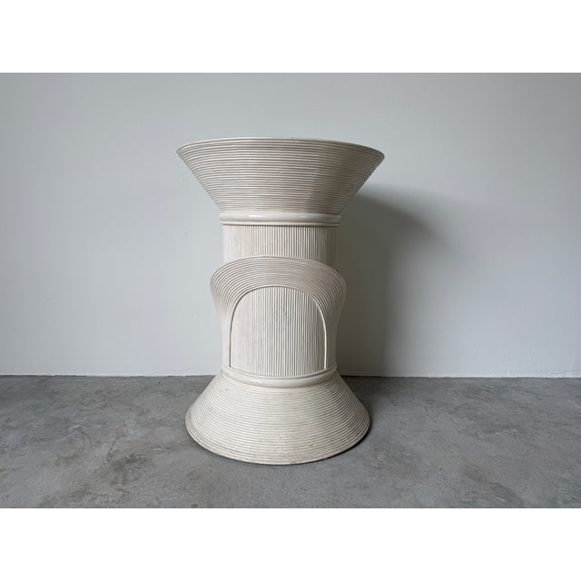 1980's Gabriella Crespi Style - Rattan Dining Table Base For Sale - Image 10 of 13