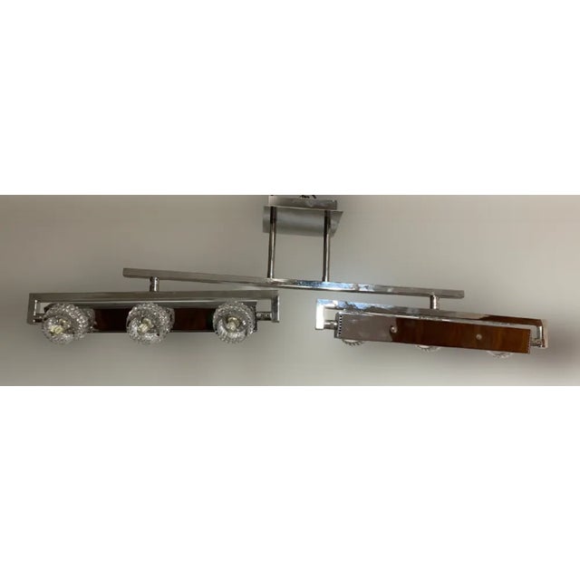 Metal Bohemian Crystal Lamp, 1990s For Sale - Image 7 of 11