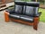 Animal Skin Ekornes Stressless Reclining Leather Loveseat Sofa For Sale - Image 7 of 10