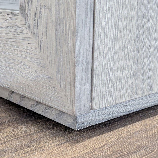 Restoration Hardware Machinto Glass Double Door Cabinet For Sale - Image 9 of 9