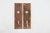 Classic pair of door back plates made of polished brass with a warm tone. Made by Yale & Towne. The original mounting...