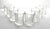 Contemporary Cristal D’Arques “Arizona Parallels” 8 Old Fashioned Tumbler Glasses For Sale - Image 3 of 7