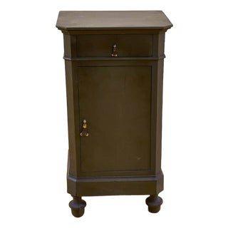 Wooden Bedside Table, Early 1900s For Sale