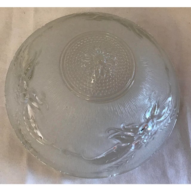 Vintage Frosted Glass Light Fixture Cover Chairish
