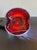 Silver 1939 Fenton Pre-Logo Ruby Amberina Silver Crest Ruffled Art Glass Centerpiece Bowl For Sale - Image 8 of 9
