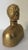 Hattie Carnegie Art Deco Figural Glass Perfume Bottle with Gold Finish For Sale - Image 4 of 8