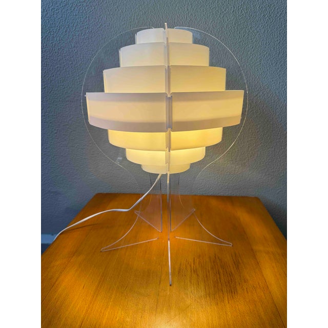 Lakane Strips Table Lamp in Frosted Acrylic by Brylle Jacobsen for Ikea, Finland, 2000s For Sale - Image 11 of 18