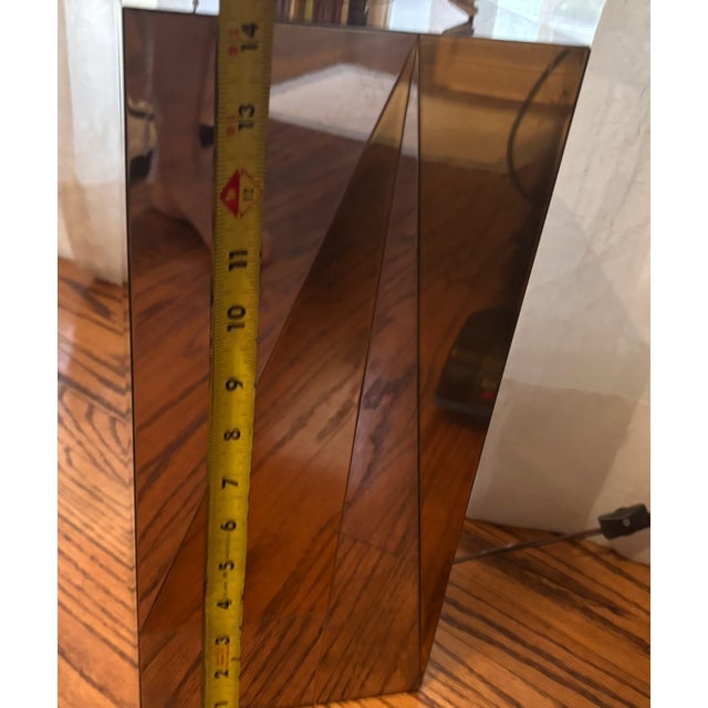 Brass and Chrome Table Lamp From Noel b.c.. Italy 1970's For Sale - Image 9 of 11