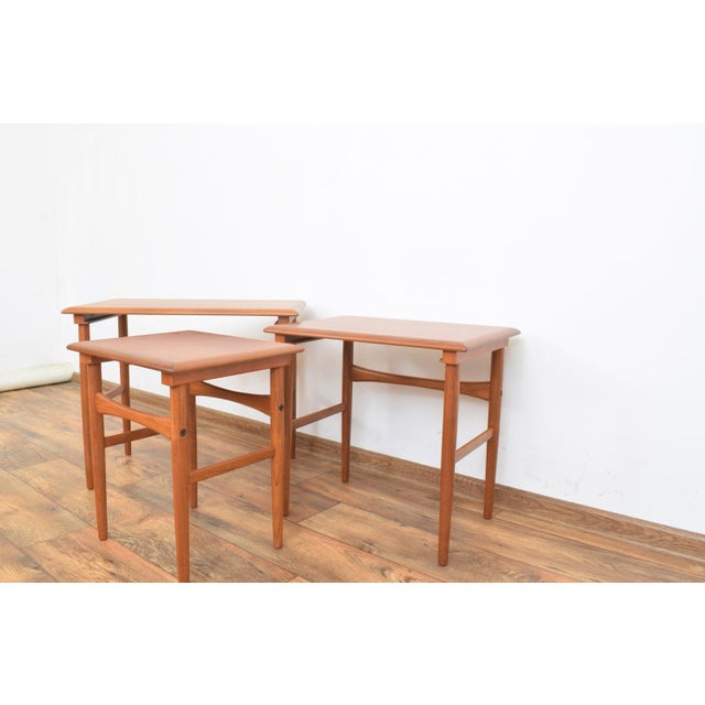 Mid-Century Danish Teak Nesting Tables, 1960s, Set of 3 For Sale - Image 11 of 13
