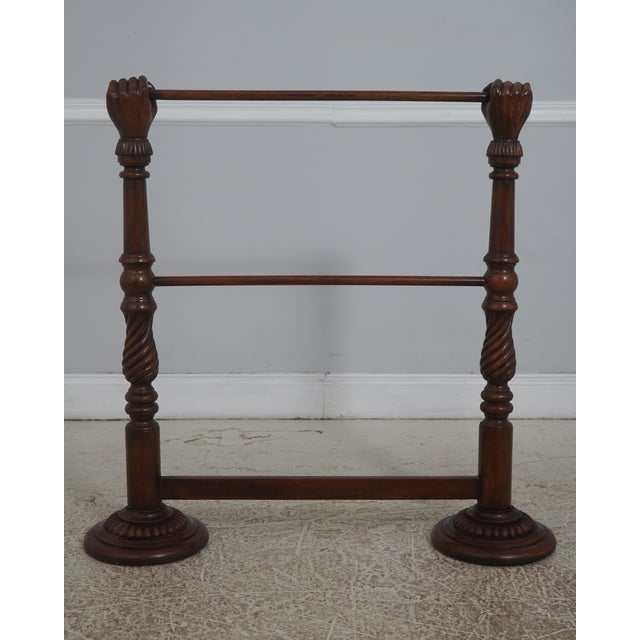 Maitland - Smith Maitland Smith Double Hand Mahogany Quilt Rack For Sale - Image 4 of 15
