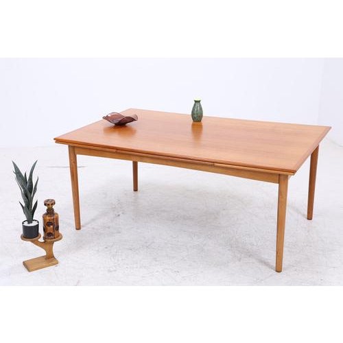Vintage Extendable Teak Dining Table For Sale - Image 16 of 16