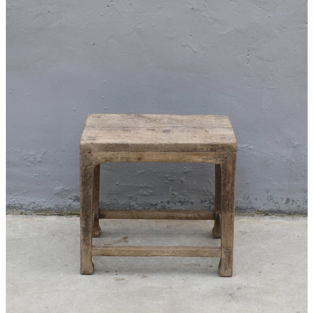 Elm Wood Stool or Accent Table 10 For Sale - Image 4 of 4