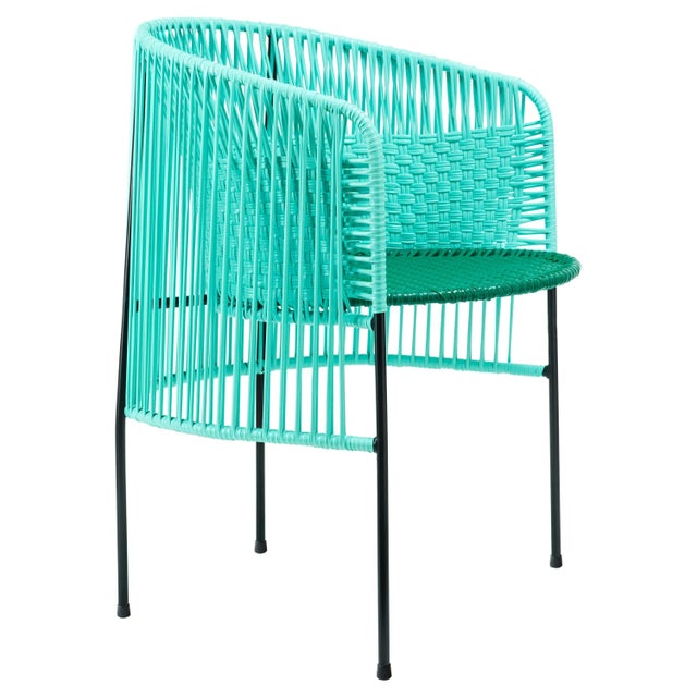Blue Mint Caribe Dining Chair by Sebastian Herkner For Sale - Image 8 of 8