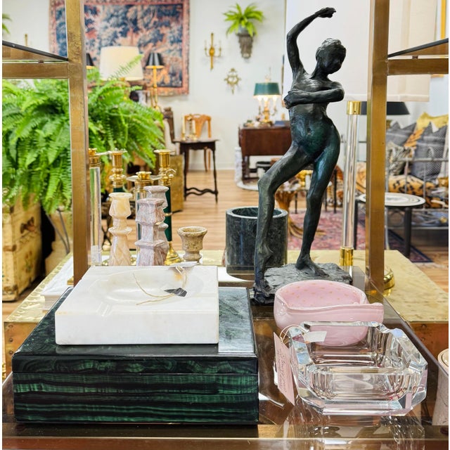 Vintage Italian Alabaster Ashtray Catchall Dish For Sale - Image 9 of 9